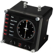Джойстик Logitech Flight Instrument Panel черный