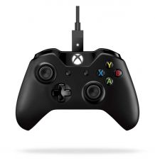 Джойстик Xbox One Controller + Cable for Windows black, PC /  One