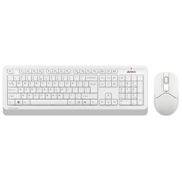 Мышь+Клавиатура A4Tech Fstyler FG1012 беспроводной (радиоканал), белый / белый, [fg1012 white]